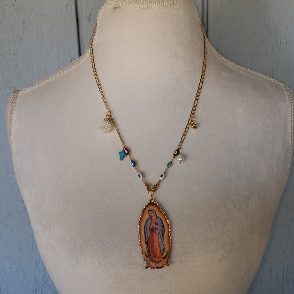 Lady of Guadalupe Virgin Guadalupe. Evil Eye Pearl - Picture 3 of 16